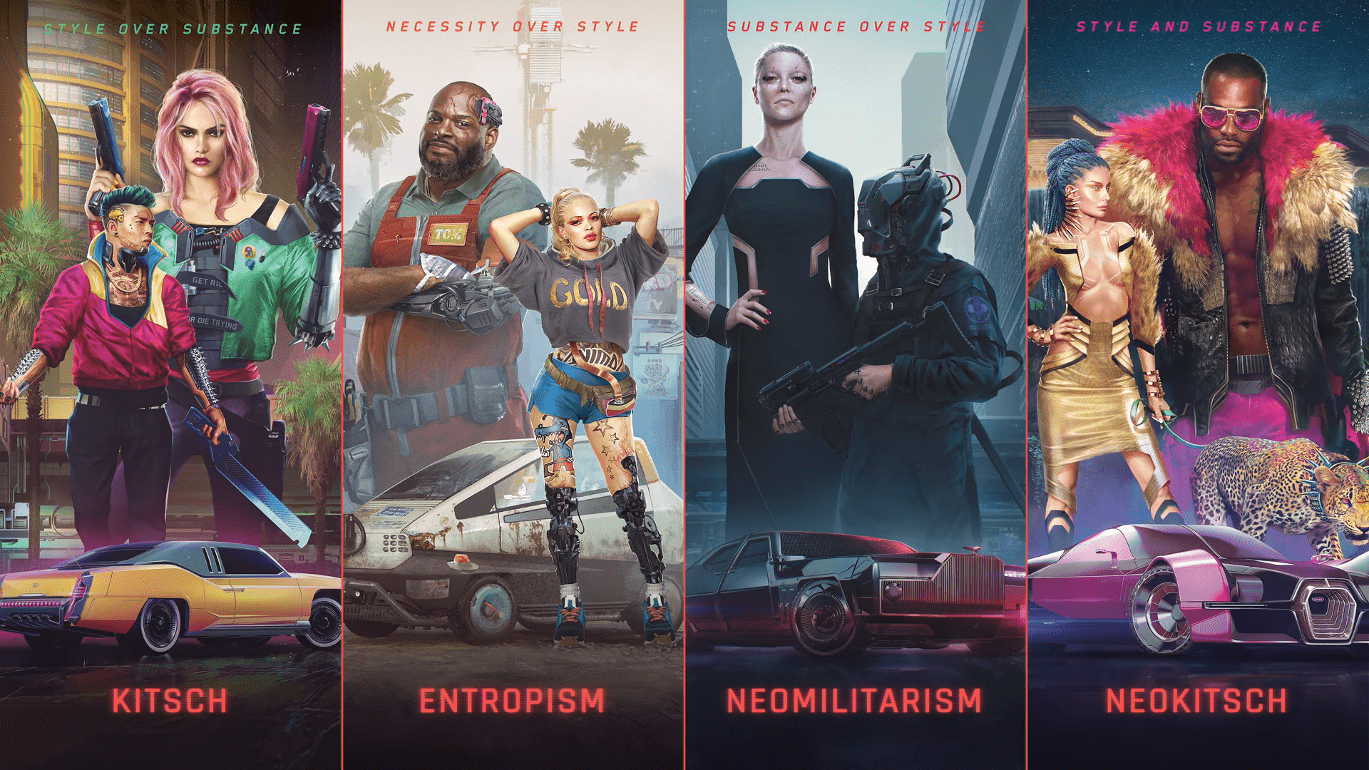 Cyberpunk 2077 kıyafet stilleri