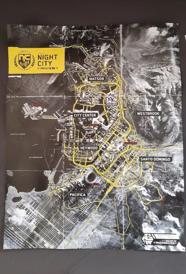 Night City haritası