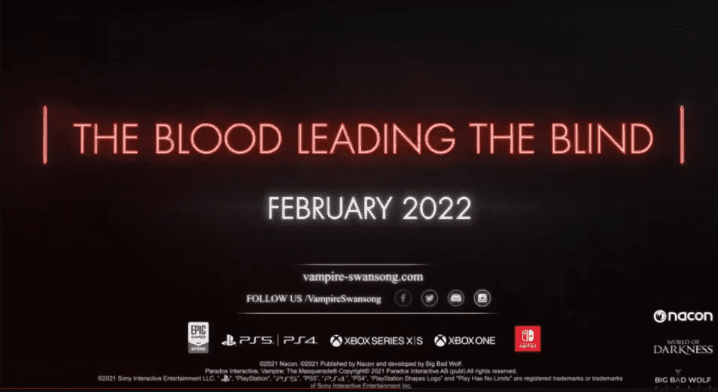 vampire the masquerade swansong cıkıs tarihi